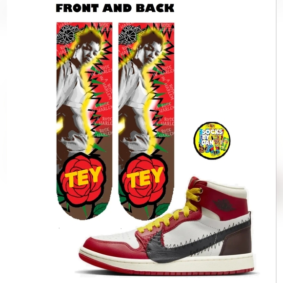 Teyanna Taylor Jordan 1 socks - Picture 1 of 2